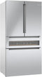 800 Series French Door Bottom Mount Refrigerator, Glass door 36''