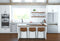 800 Series French Door Bottom Mount Refrigerator, Glass door 36''