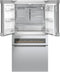 800 Series French Door Bottom Mount Refrigerator, Glass door 36''