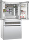 800 Series French Door Bottom Mount Refrigerator, Glass door 36''