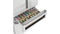 800 Series French Door Bottom Mount Refrigerator, Glass door 36'', Total No Frost