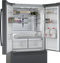800 Series French Door Bottom Mount Refrigerator 36''