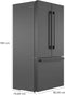 800 Series French Door Bottom Mount Refrigerator 36''