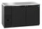 Refrigerator, Two Section, Black Vinyl Back Bar Back Bar, Solid Doors
