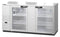Refrigerator, Three Section, Stainless Steel Back Bar Back Bar, Glass Doors
