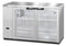 Refrigerator, Three Section, Stainless Steel Back Bar Back Bar, Glass Doors