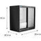 35 in. Two-Door Back Bar Refrigerator - 7.4 Cu Ft