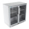 35 in. Two-Door Back Bar Refrigerator - 7.4 Cu Ft.