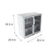35 in. Two-Door Back Bar Refrigerator - 7.4 Cu Ft.