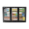 53 in. Three-Door Back Bar Refrigerator - 11 Cu Ft