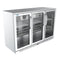 53 in. Three-Door Back Bar Refrigerator - 11 Cu Ft