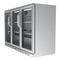 53 in. Three-Door Back Bar Refrigerator - 11 Cu Ft