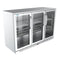 53 in. Three-Door Back Bar Refrigerator - 11 Cu Ft
