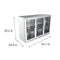 53 in. Three-Door Back Bar Refrigerator - 11 Cu Ft