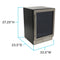 Avanti DESIGNER Series Beverage Center, 126 Can Capacity