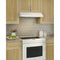 24Inch Convertible UnderCabinet Range Hood, ENERGY STAR, 300 Max Blower CFM, White