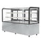 71 in. Dry Bakery Display Case with Front Curved Glass Protection, 20 cu ft