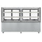 71 in. Dry Bakery Display Case with Front Curved Glass Protection, 20 cu ft