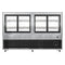 71 in. Dry Bakery Display Case with Front Curved Glass Protection, 20 cu ft