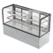 71 in. Dry Bakery Display Case with Front Curved Glass Protection, 20 cu ft