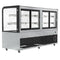 71 in. Dry Bakery Display Case with Front Curved Glass Protection, 20 cu ft