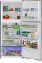 28" Freezer Top Stainless Steel Refrigerator
