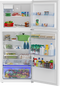 28" Freezer Top White Refrigerator with Auto Ice Maker