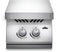 Built-in 500 Series Inline Dual Range Top Burner with Stainless Steel Cover