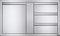 42 x 24 inch Large Single Door & Triple Drawer and Triple Drawer