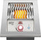 Built-in 700 Series Single Infrared Burner with Stainless Steel Cover