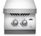 Built-in 700 Series Inline Dual Range Top Burner with Stainless Steel Cover