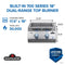 Built-in 700 Series Dual Infrared Burner with Stainless Steel Cover
