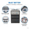 Built-in 700 Series Dual Range Top Burner with Stainless Steel Cover