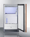 18" Wide Clear Icemaker, ADA Compliant (Panel Not Included)