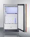 18" Wide Clear Outdoor Icemaker, ADA Compliant (Panel Not Included)