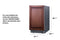 18" Wide Clear Outdoor Icemaker, ADA Compliant (Panel Not Included)