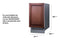18" Wide Clear Outdoor Icemaker (Panel Not Included)