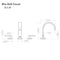 Bliss Widespread Bath Faucet In Brushed Nickel