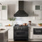 36 In. Black Stainless Steel Range Hood With Black Stainless Steel Handle