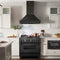36 In. Black Stainless Steel Range Hood With Black Stainless Steel Handle