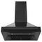 36 In. Black Stainless Steel Range Hood With Black Stainless Steel Handle