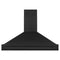 48 In. Black Stainless Steel Range Hood With Black Stainless Steel Handle