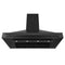 48 In. Black Stainless Steel Range Hood With Black Stainless Steel Handle
