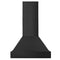 30 In. Convertible Vent Black Stainless Steel Wall Mount Range Hood