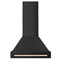 Autograph Edition 30 In. Black Stainless Steel Range Hood With Polished Gold Handle