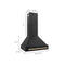 Autograph Edition 30 In. Black Stainless Steel Range Hood With Polished Gold Handle
