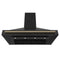 Autograph Edition 48 In. Black Stainless Steel Range Hood With Champagne Bronze Handle