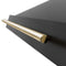 Autograph Edition 48 In. Black Stainless Steel Range Hood With Polished Gold Handle