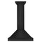 30 in. Convertible Black Stainless Steel Wall Mount Range Hood With Black Stainless Steel Handle