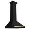 Autograph Edition 30 in. Black Stainless Steel Wall Mount Range Hood With Polished Gold Handle